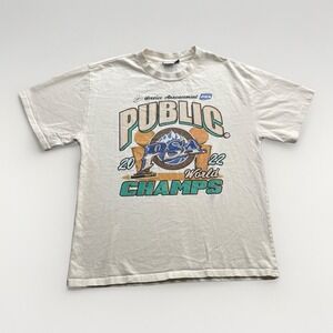 PSA. Public Service Announcement T-Shirt Graphic Print Men's XL Tee Champs Cream